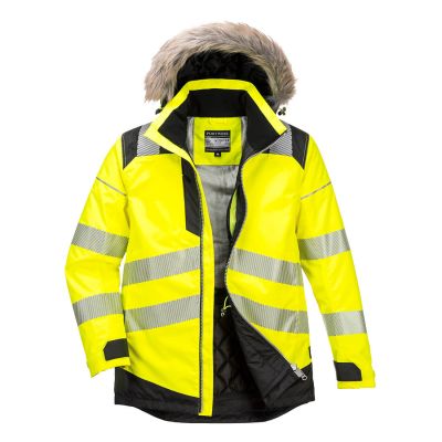 PW369 PW3 Hi-Vis Winter Parka Jacket Yellow/Black 4XL Regular