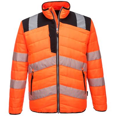 PW371 PW3 Hi-Vis Baffle Jacket Orange/Black 5XL Regular