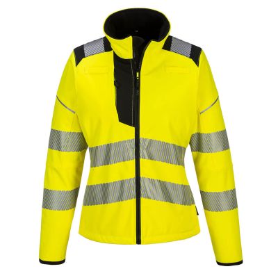 PW381 PW3 Hi-Vis Women's Softshell (3L) Yellow/Black L Regular