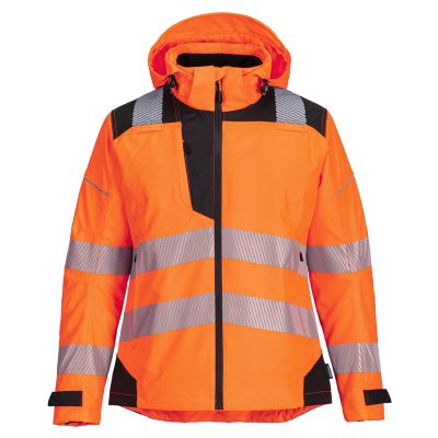 PW389 PW3 Hi-Vis Women's Rain Jacket Orange/Black M Regular