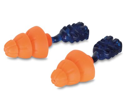 ORANGE TRI FLANGE REUSABLE EAR PLUG SNR 34