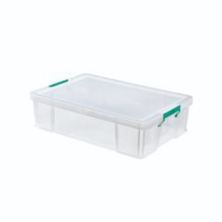 STORESTACK STORAGE BOX CLEAR 37L