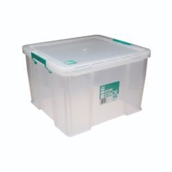 STORESTACK STORAGE BOX CLEAR 48L