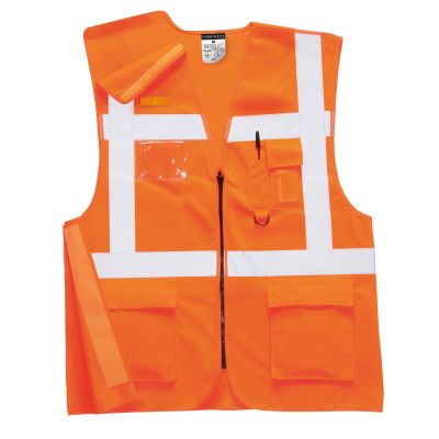 RT26 Hi-Vis Zip Executive Vest  Orange L Regular