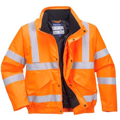 RT32 Hi-Vis Winter Bomber Jacket  Orange XS Regular