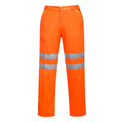 RT45 Hi-Vis Polycotton Service Trousers Orange L Regular