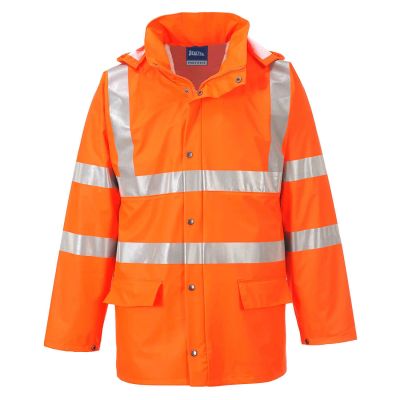 RT50 Sealtex Ultra Hi-Vis Rain Jacket  Orange L Regular