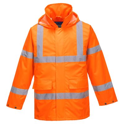 S160 Hi-Vis Rain Lite Traffic Jacket  Orange L Regular