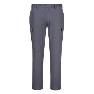 S231 Stretch Slim Combat Trousers Charcoal Grey 28 Regular