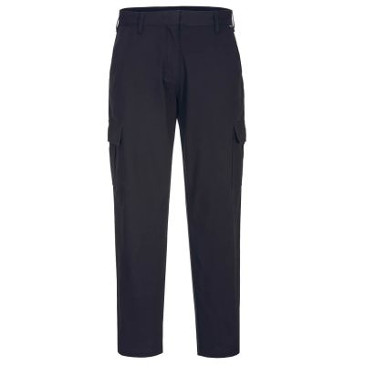 S233 Women's Stretch Cargo Trousers Black 28 Regular