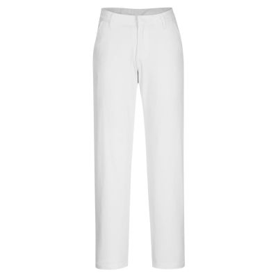 S235 WX2 Eco Women's Stretch Slim Chino Trousers White 28 Regular