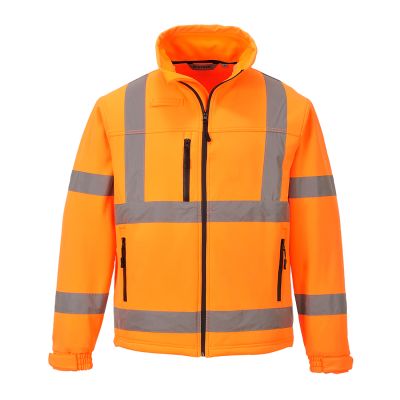 S424 Hi-Vis Classic Softshell (3L) Orange L Regular