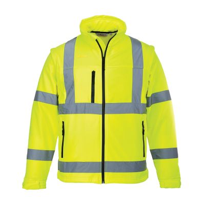 S428 Hi-Vis 2-in-1 Softshell (3L) Yellow 4XL Regular