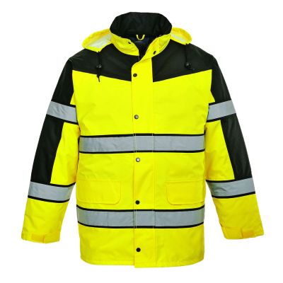 S462 Hi-Vis Contrast Winter Classic Jacket  Yellow L Regular