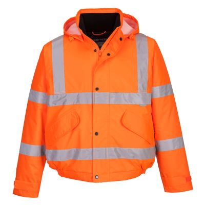 S463 Hi-Vis Winter Bomber Jacket  Orange XS Regular