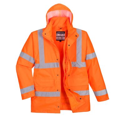 S468 Hi-Vis 4-in-1 Traffic Jacket Orange 5XL Regular