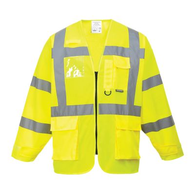 S475 Hi-Vis Executive Jacket Yellow L Regular