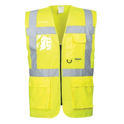 S476 Berlin Hi-Vis Executive Vest  Yellow 4XL Regular