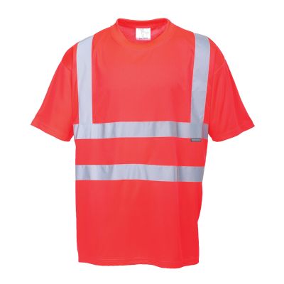 S478 Hi-Vis T-Shirt S/S  Red M Regular