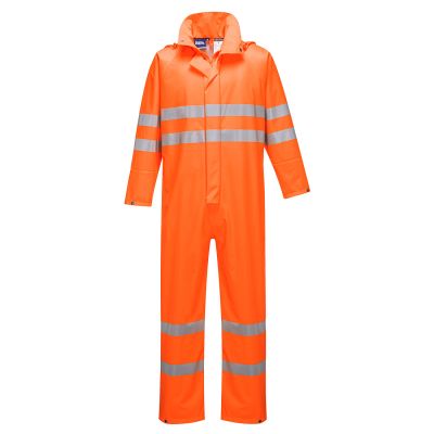 S495 Sealtex Ultra Hi-Vis Rain Coverall Orange S Regular