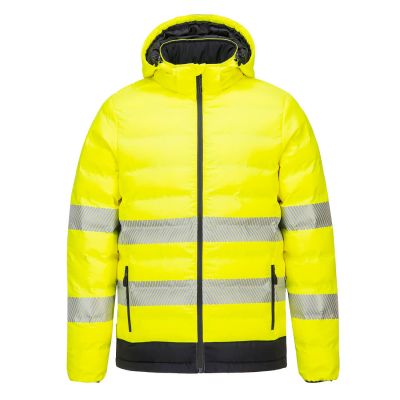 S548 Hi-Vis Ultrasonic Heated Tunnel Jacket Yellow/Black L Regular