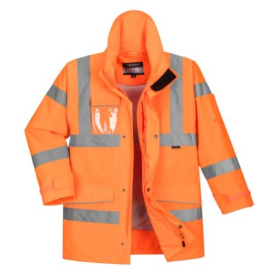 S590 Hi-Vis Extreme Rain Jacket  Orange M Regular