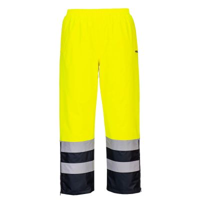 S598 Hi-Vis Winter Trousers Yellow/Navy L Regular