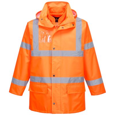 S765 Hi-Vis 5-in-1 Essential Jacket  Orange XL Regular