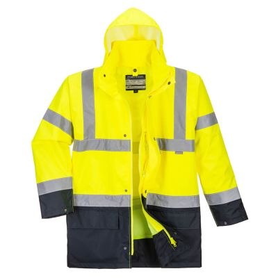 S766 Hi-Vis 5-in-1 Contrast Essential Jacket  Yellow/Black M Regular