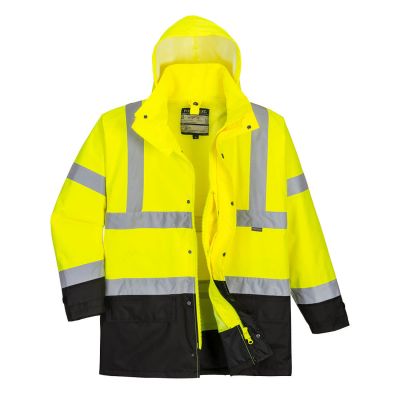 S768 Hi-Vis 5-in-1 Contrast Executive Jacket  Yellow/Black M Regular