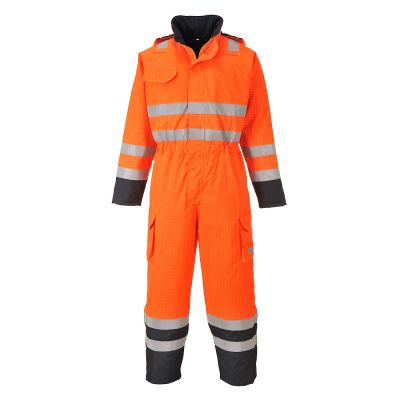 S775 Bizflame Rain Hi-Vis Multi Coverall Orange/Navy L Regular