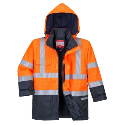 S779 Bizflame Rain Hi-Vis Multi-Protection Jacket Orange/Navy L Regular