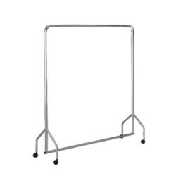 SILVER GARMENT HANGING RAIL