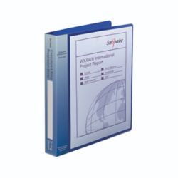 SNOPAKE EXEC PRES RING BINDER BLUE