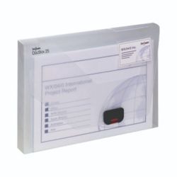 SNOPAKE A4 25MM CLEAR DOCUMENT BOX