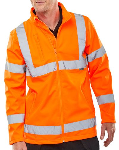 SOFT SHELL JKT HV ORANGE LGE EN20471