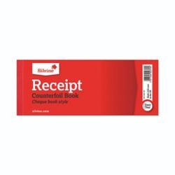 SILVINE RECEIPT BK COUNTERFOIL PK36