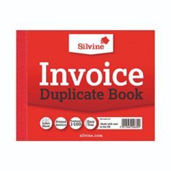 SILVINE DUP INVOICE BOOK 616 PK12