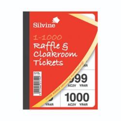 CLOAKROOM/RAFFLE 1-1000 TICKETS PK6