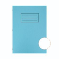 SILVINE PLAIN EXERCISE BOOK A4 BLUE