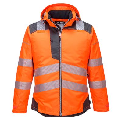 T400 PW3 Hi-Vis Winter Jacket  Orange/Grey L Regular