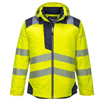 T400 PW3 Hi-Vis Winter Jacket  Yellow/Navy 4XL Regular