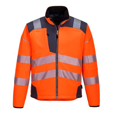 T402 PW3 Hi-Vis Softshell (3L) Orange/Grey M Regular