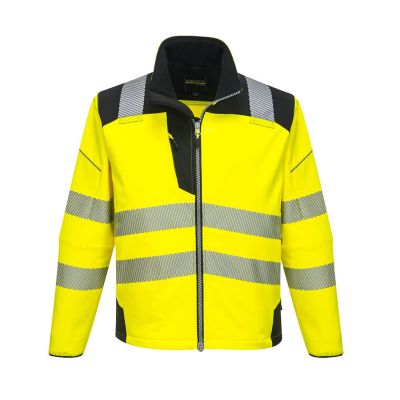 T402 PW3 Hi-Vis Softshell (3L) Yellow/Black XS Regular