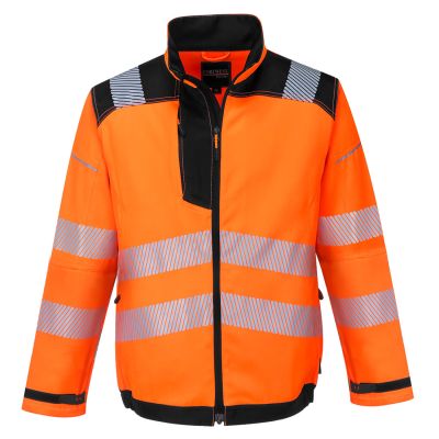 T500 PW3 Hi-Vis Work Jacket Orange/Black M Regular