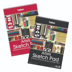 TALLON ARTIST SKETCH PAD 20SH A3 PK6