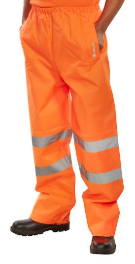 BSEEN TROUSERS EN ISO20471 ORANGE L