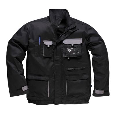 TX10 Portwest Texo Contrast Jacket Black XS Regular