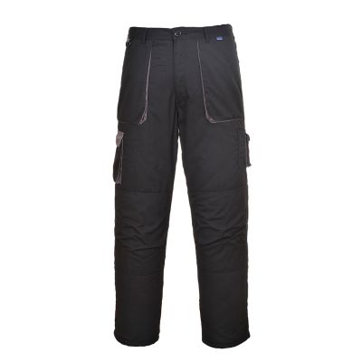 TX11 Portwest Texo Contrast Trousers Black L Regular