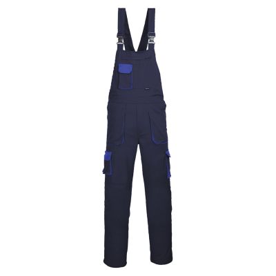 TX12 Portwest Texo Contrast Bib and Brace Navy Tall L Tall